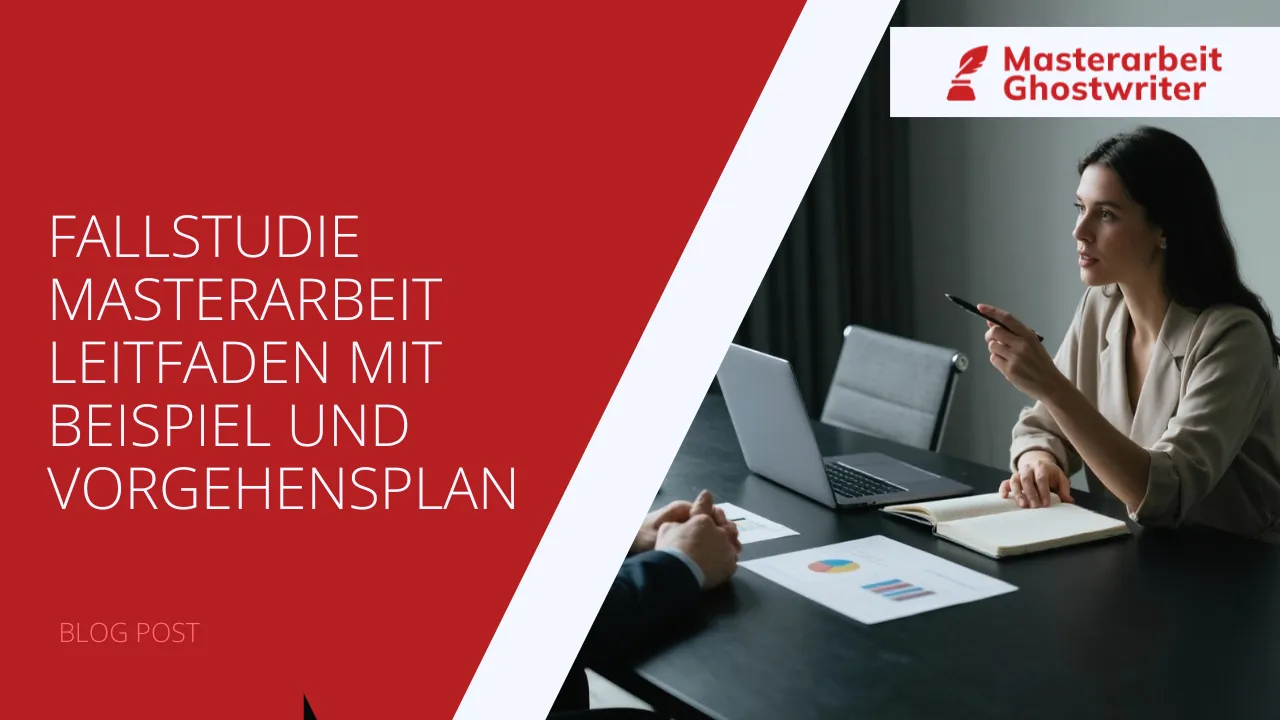 Fallstudie Masterarbeit Leitfaden mit Beispiel und Vorgehensplan