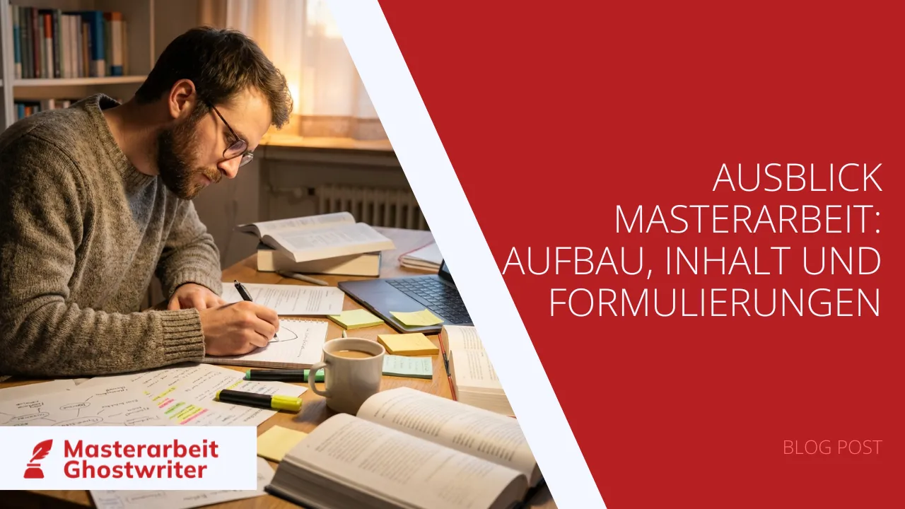 Ausblick Masterarbeit: Aufbau, Inhalt und Formulierungen Ausblick Masterarbeit