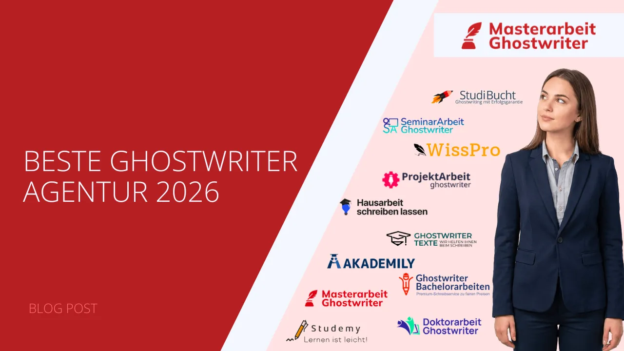 Beste Ghostwriter Agentur 2026: Seriöse Ghostwriter Agenturen im unabhängigen Überblick Beste Ghostwriter Agentur