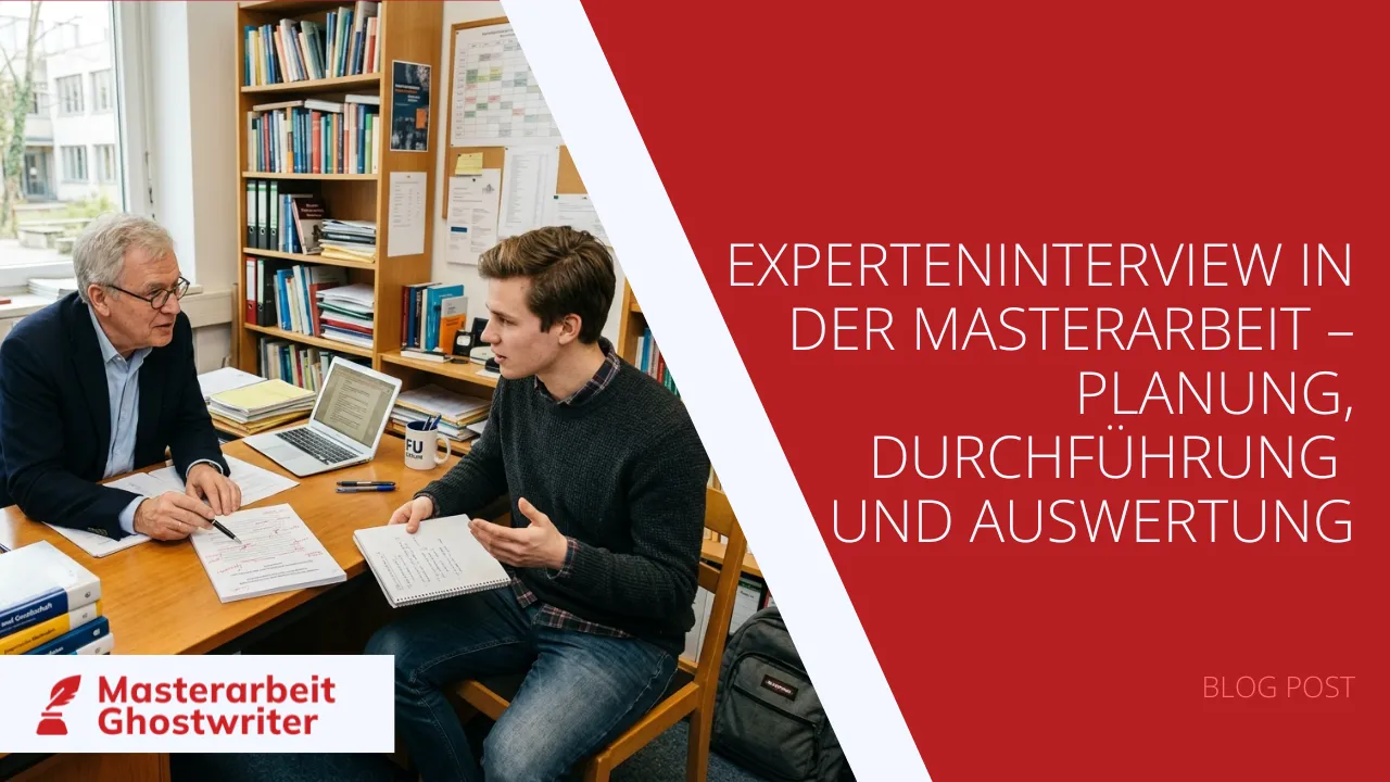 Experteninterview Masterarbeit