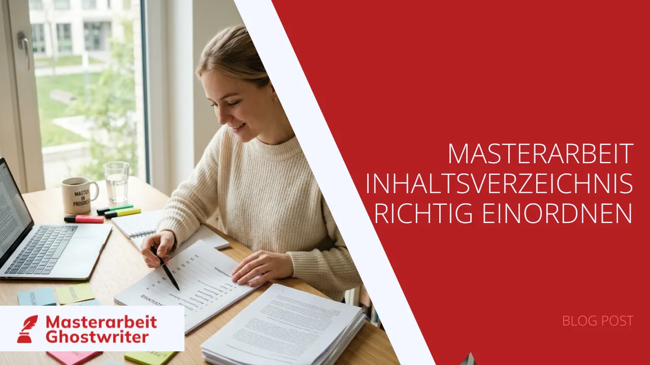 Inhaltsverzeichnis Masterarbeit