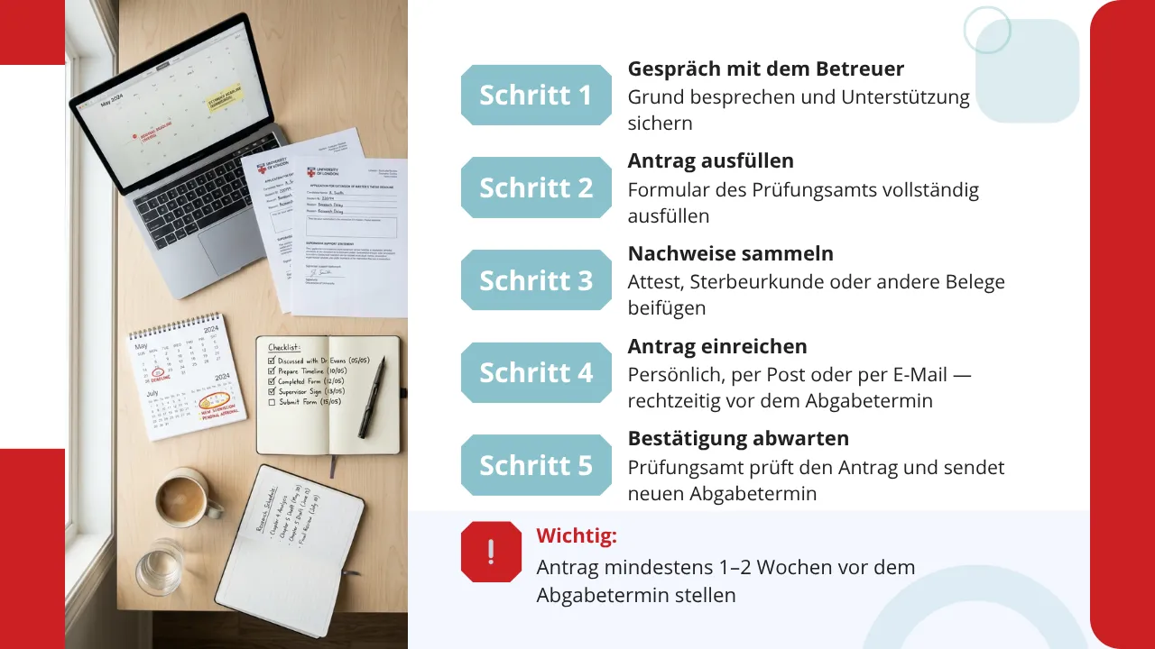 Verlängerung der Masterarbeit Verlängerung der Masterarbeit